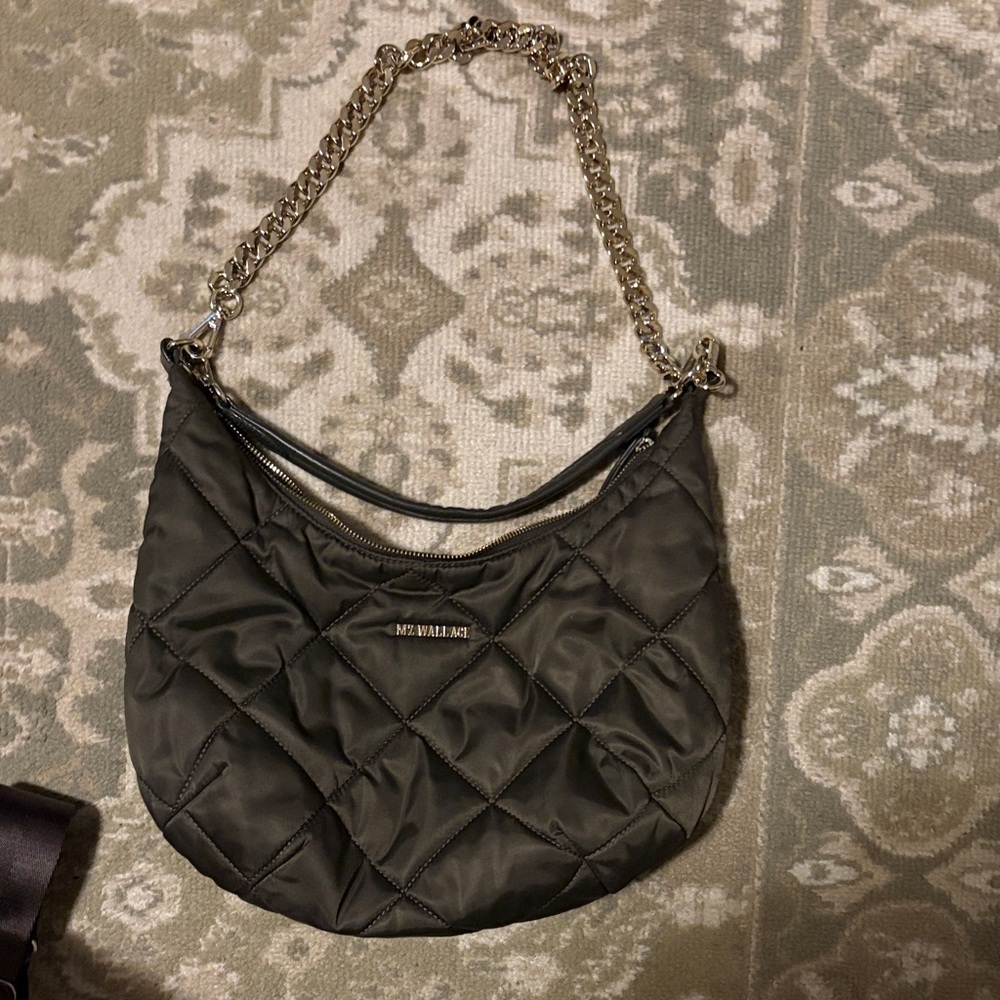 MZ Wallace Madison Shoulder Hobo Bag in Magnet - Picture 10 of 12